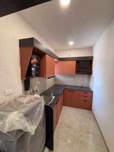 Kitchen Image of 700 Sq.ft 1 BHK Apartment / Flat for rent in Mahalakshmi Nagar Indore for Rs. 18000