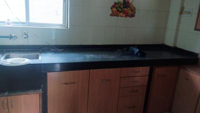 Kitchen Image of 500 Sq.ft 1 BHK Apartment / Flat for rent in Shravani Garden Society, Viman Nagar Pune for Rs. 19000