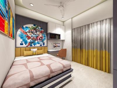 Bedroom Image of 1980 Sq.ft 3 BHK Apartment / Flat for rent in Shivalay Sattva, Shilaj Ahmedabad for Rs. 32000