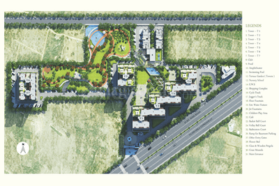 Image of 2352 Sq.ft 4 BHK Apartment / Flat for sale in Pareena Coban Residences, Sector 99A, Gurgaon for Rs. 26000000