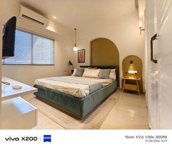 Bedroom Image of 750 Sq.ft 1 BHK Apartment / Flat for rent in Surya Kiran Aakash Homes, Ujala Circle Ahmedabad for Rs. 30000
