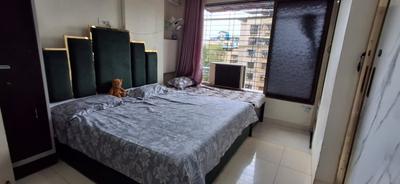 Bedroom Image of 670 Sq.ft 2 BHK Apartment / Flat for rent in Airoli Navi Mumbai for Rs. 52000