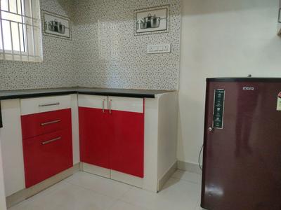 Kitchen Image of 600 Sq.ft 1 BHK Independent House for rent in Bellandur Bengaluru for Rs. 26000