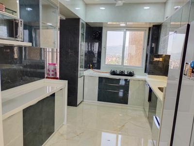 Kitchen Image of 2060 Sq.ft 3 BHK Apartment / Flat for sale in Satyam Imperial Heights, Ghansoli Navi Mumbai for Rs. 43800000