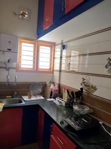 Kitchen Image of 500 Sq.ft 1 BHK Builder Floor for rent in Indira Nagar Bengaluru for Rs. 24000