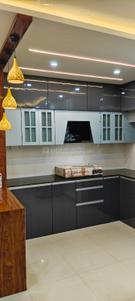 Kitchen Image of 930 Sq.ft 3 BHK Apartment / Flat for rent in Shapoorji Pallonji Houshing Complex, Rajarhat Kolkata for Rs. 26000