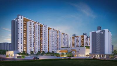 Image of 915 Sq.ft 2 BHK Apartment / Flat for sale in Rama Fusion Towers, Maan, Pune for Rs. 6900000