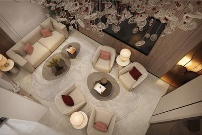 Living Room Image of 1200 Sq.ft 2 BHK Penthouse for sale in Al Jaddaf Dubai for Rs. 35000000