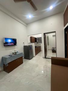Hall Image of 600 Sq.ft 1 BHK Builder Floor for rent in Mahalakshmi Nagar Indore for Rs. 18000
