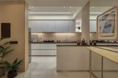 Kitchen Image of 2295 Sq.ft 3 BHK Apartment / Flat for sale in Orchid Regal, Makarba Ahmedabad for Rs. 10500000