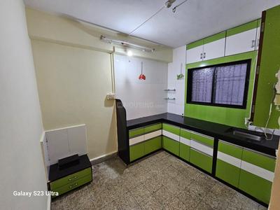 Kitchen Image of 700 Sq.ft 1 BHK Apartment / Flat for rent in Shubham Park, Nigdi Pune for Rs. 15500