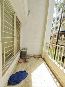 Balcony Image of 600 Sq.ft 1 BHK Apartment / Flat for rent in  Oakwood County Apartment, Dhayari Pune for Rs. 13500