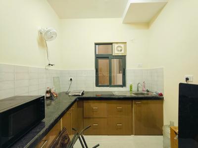 Kitchen Image of 1180 Sq.ft 3 BHK Apartment / Flat for rent in Unimark Lakewood Estate, New Garia Kolkata for Rs. 45000