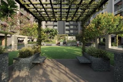 Balcony Image of 968 Sq.ft 3 BHK Apartment / Flat for sale in Shela Ahmedabad for Rs. 8600000