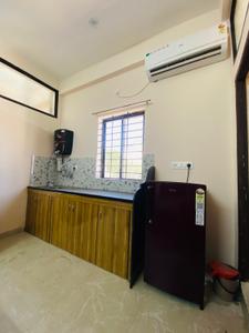 Kitchen Image of 250 Sq.ft 1 RK Builder Floor for rent in Mahalakshmi Nagar Indore for Rs. 15000