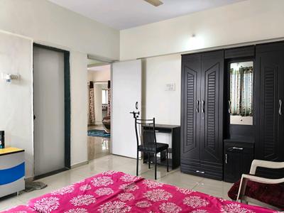 Bedroom Image of 1650 Sq.ft 3 BHK Apartment / Flat for rent in Spine Road Pune for Rs. 40000