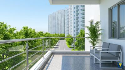 Balcony Image of 1100 Sq.ft 3 BHK Apartment / Flat for sale in Godrej Prakriti, Sodepur Kolkata for Rs. 7500000