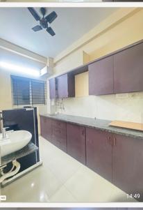 Kitchen Image of 800 Sq.ft 2 BHK Builder Floor for rent in Mahalakshmi Nagar Indore for Rs. 26000