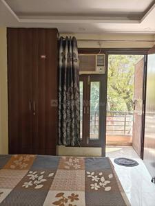 Bedroom Image of 501 Sq.ft 1 BHK Builder Floor for rent in Old Double Storey, Lajpat Nagar New Delhi for Rs. 25000