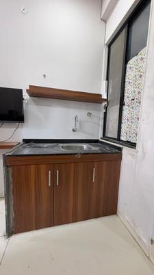 Kitchen Image of 1500 Sq.ft 1 RK Apartment / Flat for rent in Mahalakshmi Nagar Indore for Rs. 13000