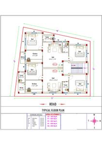 Floor Plan Image of 920 Sq.ft 2 BHK Apartment / Flat for sale in Mannivakkam Chennai for Rs. 5536000