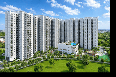 Image of 1200 Sq.ft 3 BHK Apartment / Flat for sale in Shriram 122 West, Mangadu, Chennai for Rs. 9200000