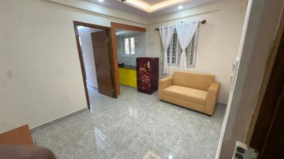 Living Room Image of 710 Sq.ft 1 BHK Apartment / Flat for rent in BTM Layout Bengaluru for Rs. 29499
