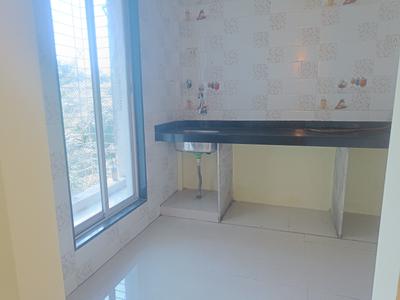Kitchen Image of 660 Sq.ft 1 BHK Apartment / Flat for rent in KumKum Corner, Airoli Navi Mumbai for Rs. 28000