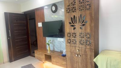 Living Room Image of 675 Sq.ft 1 BHK Apartment / Flat for rent in Om Paraiso, Mothi Desai Gaon Thane for Rs. 22000