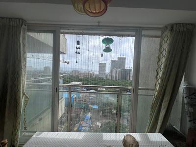 Balcony Image of 1001 Sq.ft 2 BHK Apartment / Flat for rent in Omkar Veda Exclusive, Parel Mumbai for Rs. 130000