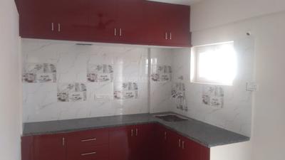 Kitchen Image of 1100 Sq.ft 3 BHK Builder Floor for rent in Kasturi Nagar Bengaluru for Rs. 34000