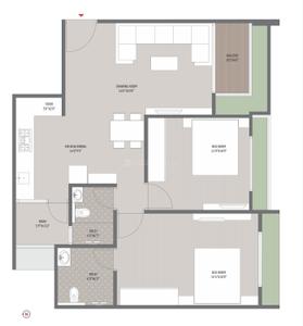 Image of 1800 Sq.ft 3 BHK Apartment / Flat for sale in Harvi Helenium, South Bopal, Ahmedabad for Rs. 8500000