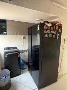 Kitchen Image of 1800 Sq.ft 3 BHK Apartment / Flat for rent in Thanisandra Bengaluru for Rs. 50000