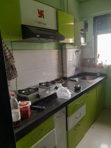 Kitchen Image of 615 Sq.ft 1 BHK Apartment / Flat for rent in Rosa Classique, Kasarvadavali Thane for Rs. 17999