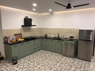 Kitchen Image of 1200 Sq.ft 2 BHK Apartment / Flat for rent in Milroc Adarsh Co operative Housing Society Limited A Project By Milroc Good Earth Developers, Panjim Goa for Rs. 70000