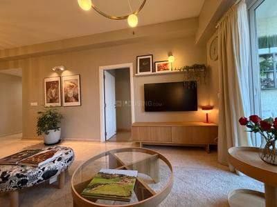 Living Room Image of 2350 Sq.ft 3.5 BHK Apartment / Flat for rent in DLF One Midtown, Karampura New Delhi for Rs. 90000