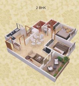 Image of 969 Sq.ft 2 BHK Apartment / Flat for sale in NSG Royal One, Pimple Nilakh, Pune for Rs. 9900000