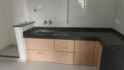 Kitchen Image of 810 Sq.ft 2 BHK Apartment / Flat for rent in Nyati Elan, Wagholi Pune for Rs. 20000