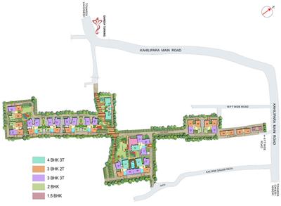 Image of 1463 Sq.ft 3 BHK Apartment / Flat for sale in Uttarayan Ville, Kahilipara, Guwahati for Rs. 9500000