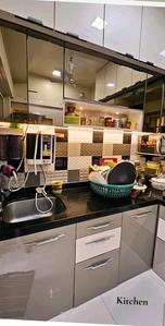 Kitchen Image of 1000 Sq.ft 2 BHK Apartment / Flat for sale in Wadhwa Evergreen Heights, Kalwa Thane for Rs. 12500000