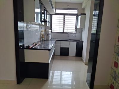 Kitchen Image of 1121 Sq.ft 2 BHK Apartment / Flat for rent in Shanishcharay Developers The Peace Apartment, Hukma Khedi Indore for Rs. 21500