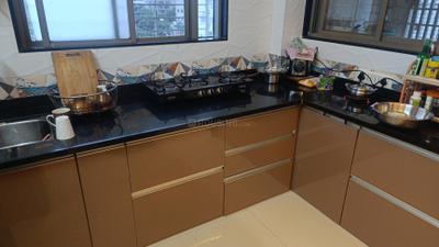 Kitchen Image of 1040 Sq.ft 2 BHK Apartment / Flat for rent in Aakash Prabhukrupa Heights, Rane Nagar Nashik for Rs. 16000