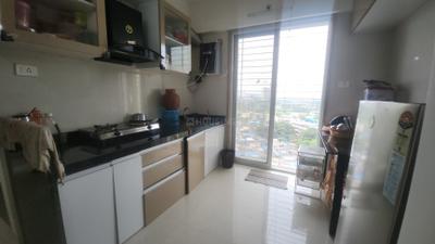 Kitchen Image of 765 Sq.ft 1 BHK Apartment / Flat for rent in Airoli Navi Mumbai for Rs. 44000