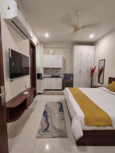 Bedroom Image of 650 Sq.ft 1 RK Builder Floor for rent in Sector 51 Gurgaon for Rs. 23000