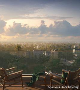 Balcony Image of 977 Sq.ft 3 BHK Apartment / Flat for sale in Srijan Optima Phase 1, Rajarhat Kolkata for Rs. 9600000