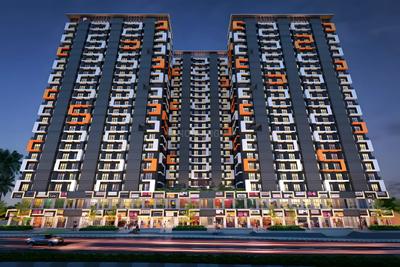 Image of 800 Sq.ft 2 BHK Apartment / Flat for sale in Squarefeet Y Square, Thane West, Thane for Rs. 8500000