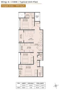 Image of 840 Sq.ft 2 BHK Apartment / Flat for sale in Newton Homes Royale Thergaon Chinchwad, Tathawade, Pune for Rs. 9000000