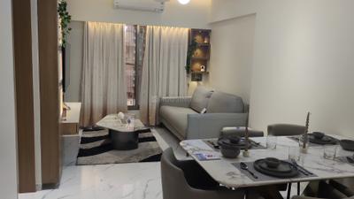 Living Room Image of 573 Sq.ft 1 BHK Apartment / Flat for sale in Hum Gagansagar, Borivali West Mumbai for Rs. 15100000