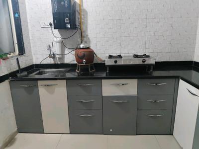 Kitchen Image of 900 Sq.ft 1 RK Apartment / Flat for rent in Godrej Garden City, Jagatpur Ahmedabad for Rs. 18000