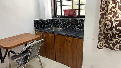Kitchen Image of 500 Sq.ft 1 RK Apartment / Flat for rent in Mahalakshmi Nagar Indore for Rs. 13000